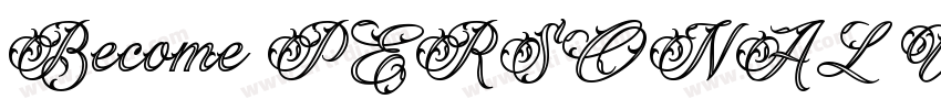 Become PERSONAL USE字体转换